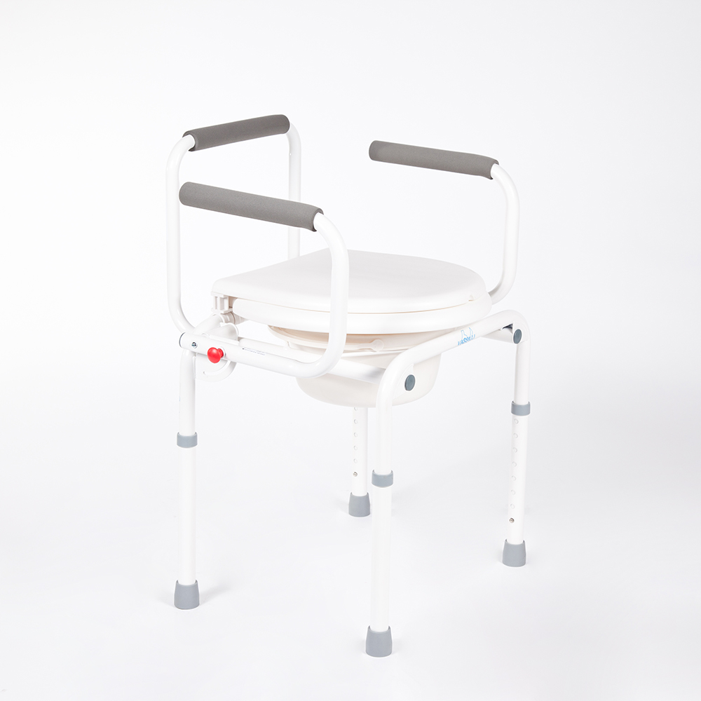 SEDIA WC COMODA per anziani rialzo water sedile doccia con braccioli  ribaltabili EUR 145,00 - PicClick IT