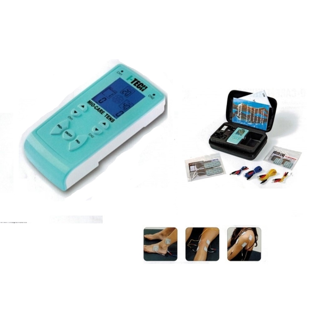 Elettrostimolatore I-Tech Mio-Care Fitness | 2 Canali Prog Tens | Made In Italy