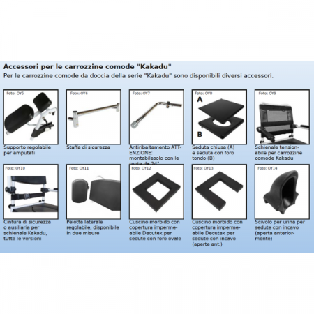 Carrozzina comoda da doccia Kakadu Mobilex Tilt basculante - immagine 4