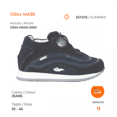 scarpa ortopedica boa os 04 mask jeans