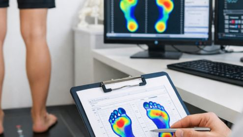 Esame baropodometrico per l&rsquo;analisi dell&rsquo;appoggio plantare su pedana sensorizzata